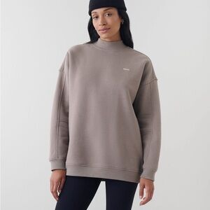 Roots Mock Neck Cloud Pullover *Burnt Orange Colour